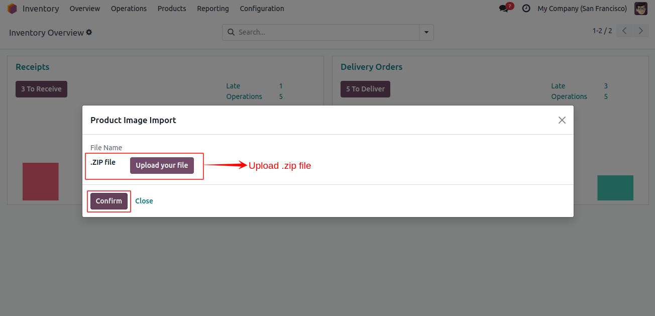 Upload Product Images Zip File